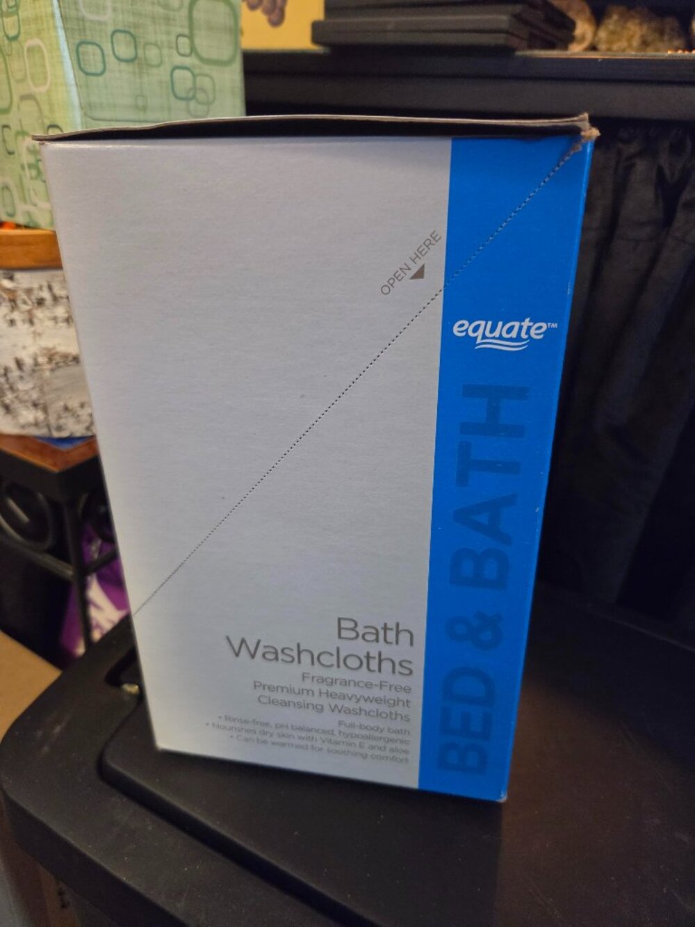 Equate Premium Heavyweight Bath Cleansing Washcloths Disposable NO rinse 4 PKGS.